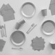 Χαρτοπετσέτες γκρι Graphite(20 τεμ)