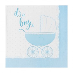 Χαρτοπετσέτες - Καροτσάκι It's A Boy (20 τεμ) Χαρτοπετσέτες - Καροτσάκι It's A Boy (20 τεμ)