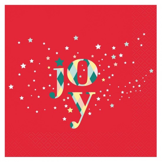 Χαρτοπετσέτες κόκκινες Joy (20 τεμ)