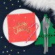 Χαρτοπετσέτες κόκκινες Merry Chrtistmas (10 τεμ)