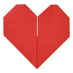 Χαρτοπετσέτες κόκκινη Καρδιά Origami (16 τεμ) Χαρτοπετσέτες κόκκινη Καρδιά Origami (16 τεμ)