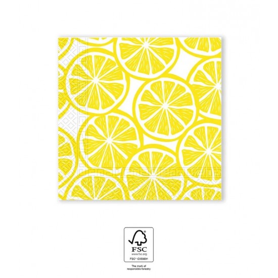 Χαρτοπετσέτες Λεμόνι (20 τεμ)