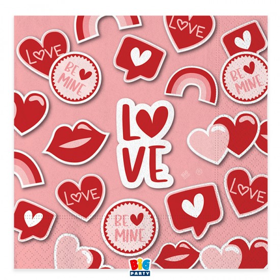 Χαρτοπετσέτες - Love (16 τεμ)