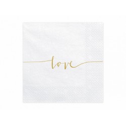 Χαρτοπετσέτες Love χρυσό (20 τεμ) Χαρτοπετσέτες Love χρυσό (20 τεμ)
