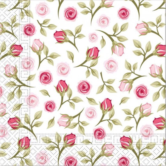 Χαρτοπετσέτες Romantic Roses (20 τεμ)