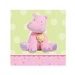 Χαρτοπετσέτες με ροζ Ιπποπόταμο (16 τεμ) Χαρτοπετσέτες με ροζ Ιπποπόταμο (16 τεμ)