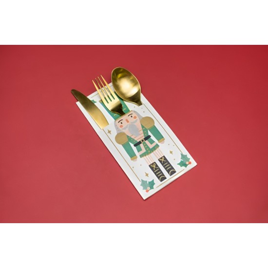 Χαρτοπετσέτες με θήκη - Καρυοθραύστης (6 τεμ)