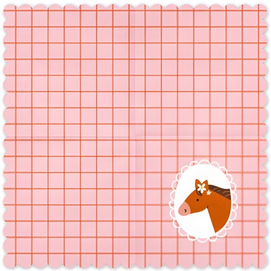 Χαρτοπετσέτες πάρτυ Άλογο Vintage (12 τεμ)