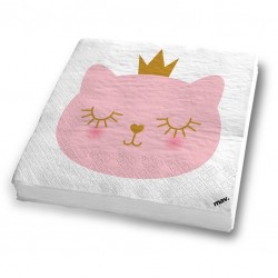 Χαρτοπετσέτες πάρτυ Γατούλα Πριγκίπισσα (8 τεμ) Χαρτοπετσέτες πάρτυ Γατούλα Πριγκίπισσα (8 τεμ)