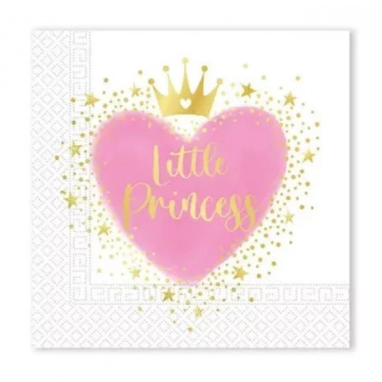 Χαρτοπετσέτες πάρτυ Little Princess (20 τεμ)