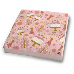 Χαρτοπετσέτες πάρτυ Rose Confetti (20 τεμ) Χαρτοπετσέτες πάρτυ Rose Confetti (20 τεμ)