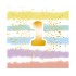 Χαρτοπετσέτες φαγητού 1st Birthday - Rainbow (16 τεμ)