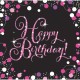 Χαρτοπετσέτες Ροζ Sparkling - Happy Birthday (16 τεμ)