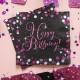 Χαρτοπετσέτες Ροζ Sparkling - Happy Birthday (16 τεμ)