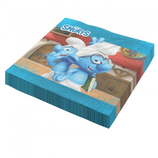 Χαρτοπετσέτες - Στρουμφάκια (20 τεμ)