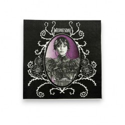 Χαρτοπετσέτες - Wednesday Addams  (20 τεμ) Χαρτοπετσέτες - Wednesday Addams  (20 τεμ)