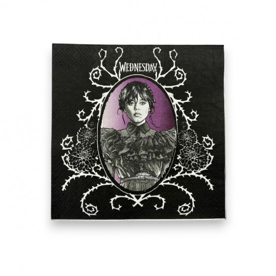Χαρτοπετσέτες - Wednesday Addams  (20 τεμ)