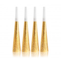 Χρυσές καραμούζες πάρτυ (4 τεμ) Χρυσές καραμούζες πάρτυ (4 τεμ)