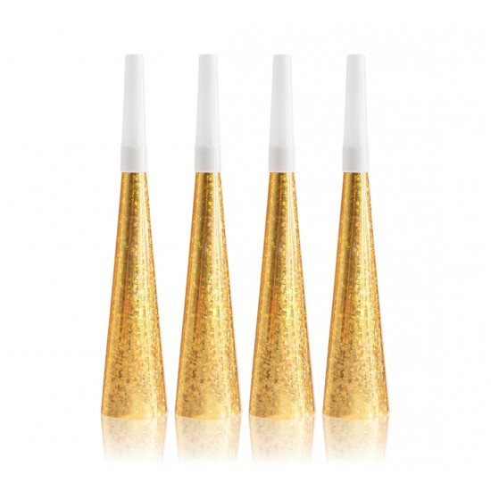 Χρυσές καραμούζες πάρτυ (4 τεμ)