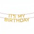 Χρυσή Γιρλάντα It's My Birthday 3m