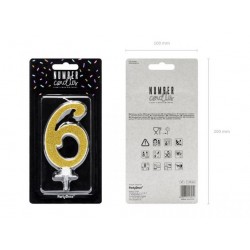 Χρυσό κεράκι αριθμός 6