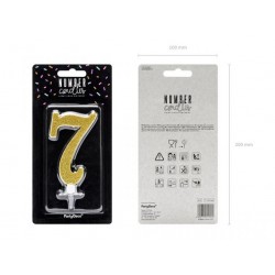 Χρυσό κεράκι αριθμός 7