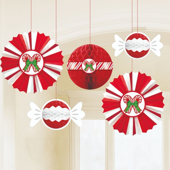 Χριστουγεννιάτικα κρεμαστά Διακοσμητικά (5 τεμ)