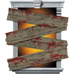 Διακοσμητικά παραθύρων Halloween - Ματωμένα ξύλα (4 τεμ) Διακοσμητικά παραθύρων Halloween - Ματωμένα ξύλα (4 τεμ)