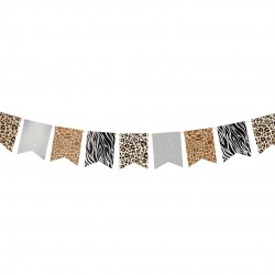 Διακοσμητικά Σημαιάκια Animal Print 250cm Διακοσμητικά Σημαιάκια Animal Print 250cm