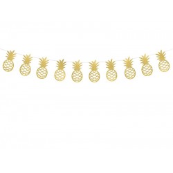 Διακοσμητική γιρλάντα χρυσοί Ανανάδες 1,5m Διακοσμητική γιρλάντα χρυσοί Ανανάδες 1,5m