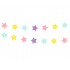 Διακοσμητική Γιρλάντα με παστέλ Αστέρια 200cm