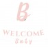 Διακοσμητική Γιρλάντα- Welcome Baby Ροζ 3m
