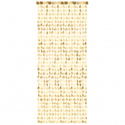 Διακοσμητική Κουρτίνα με χρυσά Χριστουγεννιάτικα Δέντρα