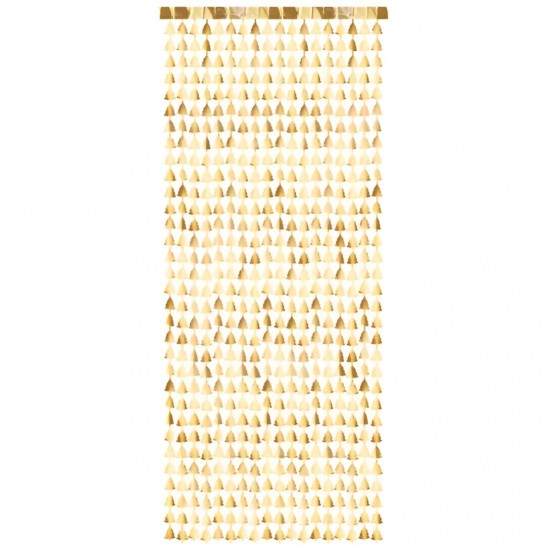 Διακοσμητική Κουρτίνα με χρυσά Χριστουγεννιάτικα Δέντρα Διακοσμητική Κουρτίνα με χρυσά Χριστουγεννιάτικα Δέντρα