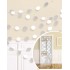 Διακοσμητική Λευκή κουρτίνα με γκλίτερ