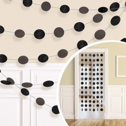 Διακοσμητική Μαύρη κουρτίνα με γκλίτερ Διακοσμητική Μαύρη κουρτίνα με γκλίτερ