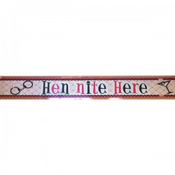 Διακοσμητικό μεταλλικό μπάνερ Hen Nite Here 3,65μ