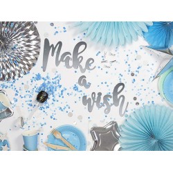Διακοσμητικό μπάνερ ασημί "Make a wish" Διακοσμητικό μπάνερ ασημί "Make a wish"