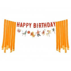 Διακοσμητικό Μπάνερ Τσίρκο "Happy Birthday" 275εκ. Διακοσμητικό Μπάνερ Τσίρκο "Happy Birthday" 275εκ.