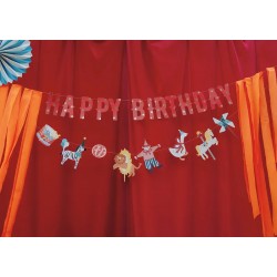 Διακοσμητικό Μπάνερ Τσίρκο "Happy Birthday" 275εκ. Διακοσμητικό Μπάνερ Τσίρκο "Happy Birthday" 275εκ.