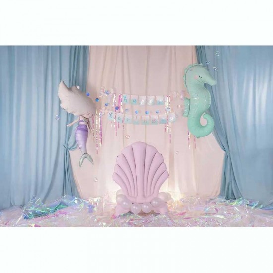 Γιρλάντα Happy Birthday - Γοργόνα Παστέλ 430cm Γιρλάντα Happy Birthday - Γοργόνα Παστέλ 430cm