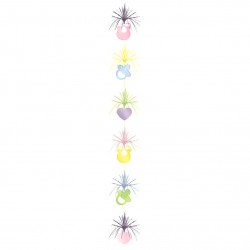 Διακοσμητικό οροφής Baby Shower κορίτσι 213 cm Διακοσμητικό οροφής Baby Shower κορίτσι 213 cm