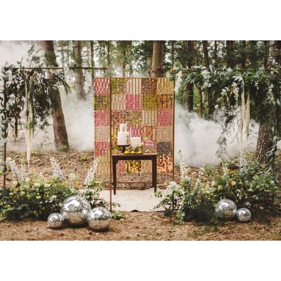 Διακοσμητικό πάνελ Backdrop με τετράγωνα - Ροζ Χρυσό Διακοσμητικό πάνελ Backdrop με τετράγωνα - Ροζ Χρυσό