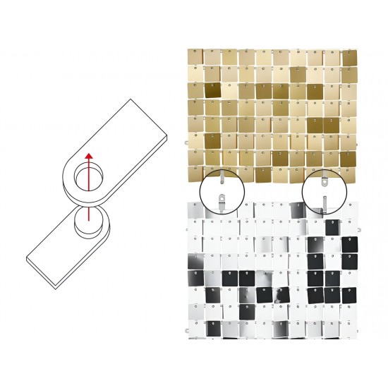 Διακοσμητικό πάνελ Backdrop με τετράγωνα - Ροζ Χρυσό Διακοσμητικό πάνελ Backdrop με τετράγωνα - Ροζ Χρυσό