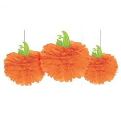 Διακοσμητικό Pom-Pom κολοκύθες 40 cm (3 τεμ) Διακοσμητικό Pom-Pom κολοκύθες 40 cm (3 τεμ)