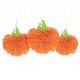 Διακοσμητικό Pom-Pom κολοκύθες 40 cm (3 τεμ)