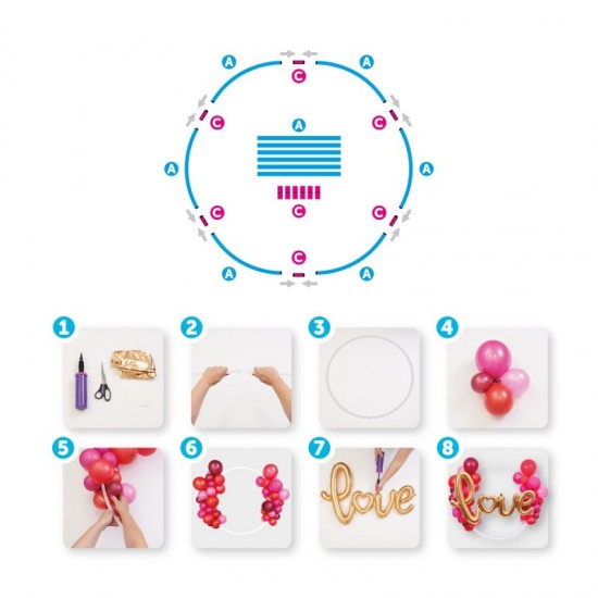 Διακοσμητικό Στεφάνι για μπαλόνια