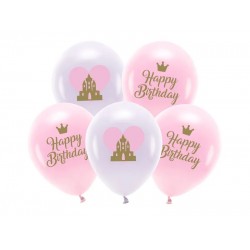Eco Μπαλόνια Happy Birthday ροζ (5 τεμ) Eco Μπαλόνια Happy Birthday ροζ (5 τεμ)