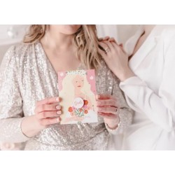 Ευχετήρια Κάρτα Bride με αποσπώμενη καρφίτσα Ευχετήρια Κάρτα Bride με αποσπώμενη καρφίτσα