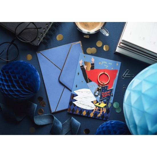 Ευχετήρια Κάρτα με μπρελόκ Super Hero